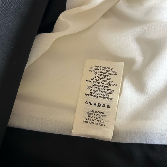 Alice+Olivia black and white mini dress size 6 - Picture 14 of 17